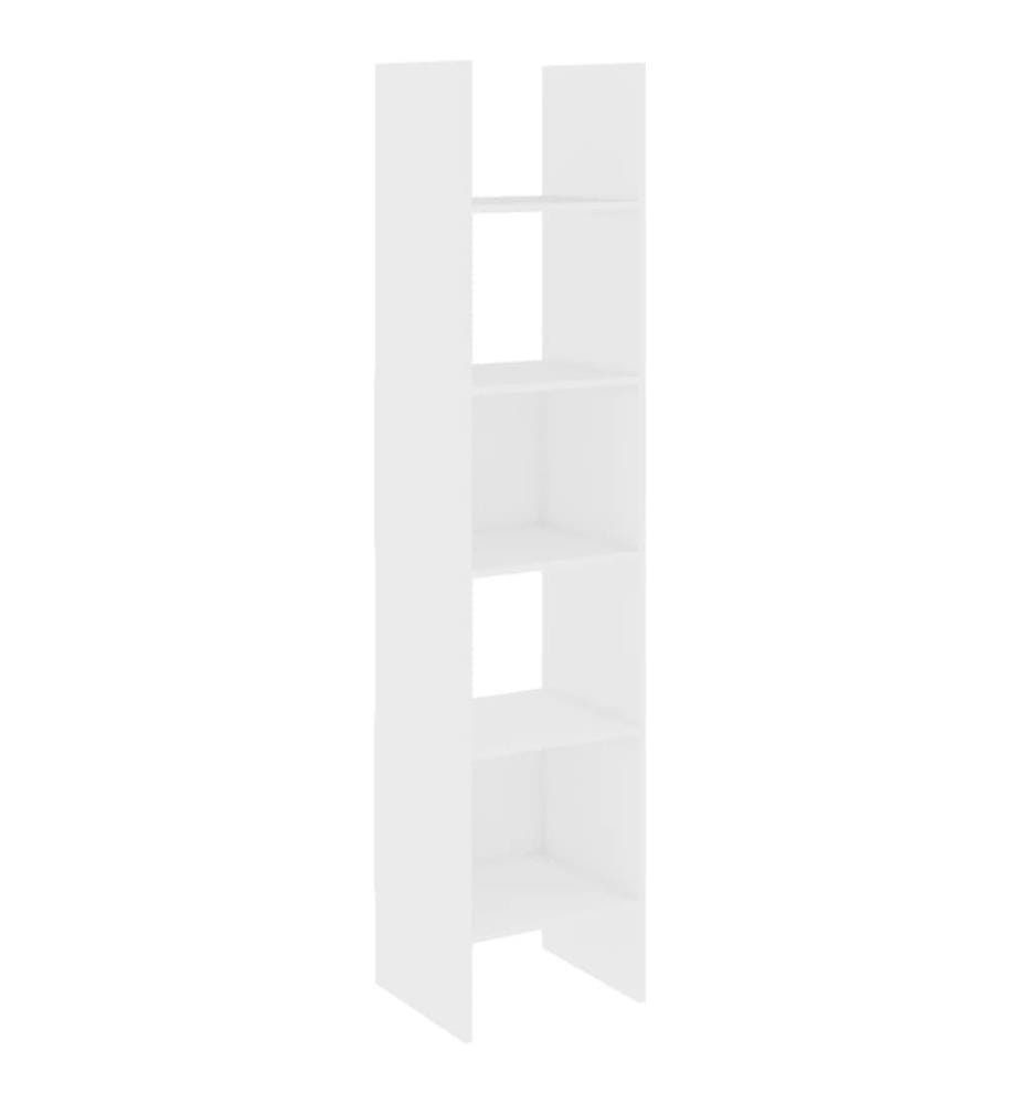 Bibliothèque Blanc 40x35x180 cm Aggloméré