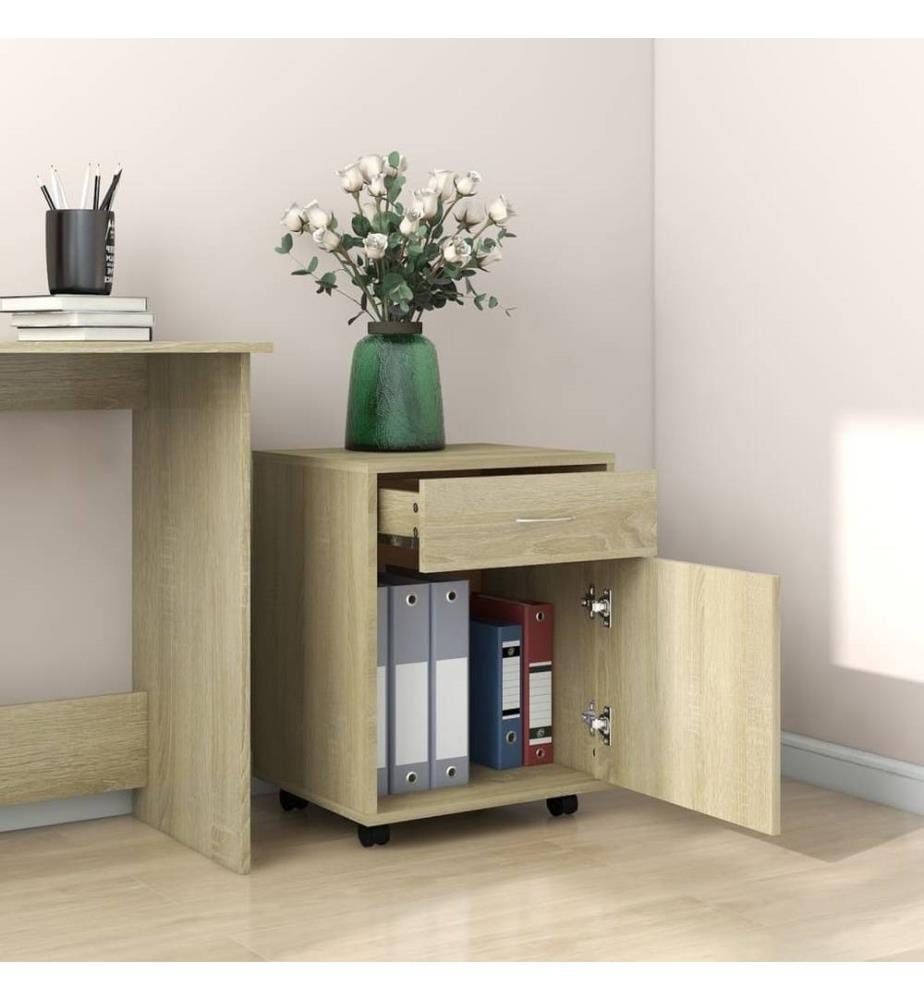 Rollschrank Sonoma-Eiche 45x38x54 cm Holzwerkstoff