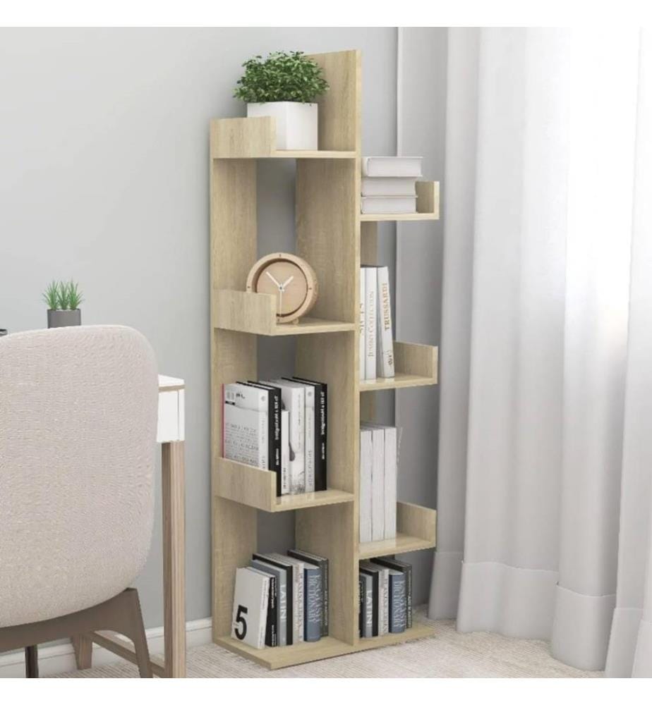 Bücherregal Sonoma-Eiche 48x25,5x140 cm Holzwerkstoff