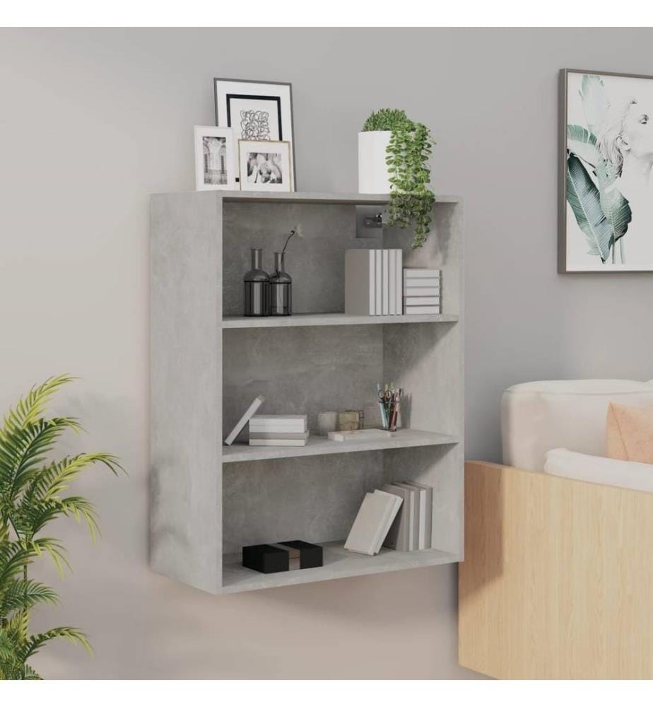 Hängeschrank Betongrau 69,5x32,5x90 cm