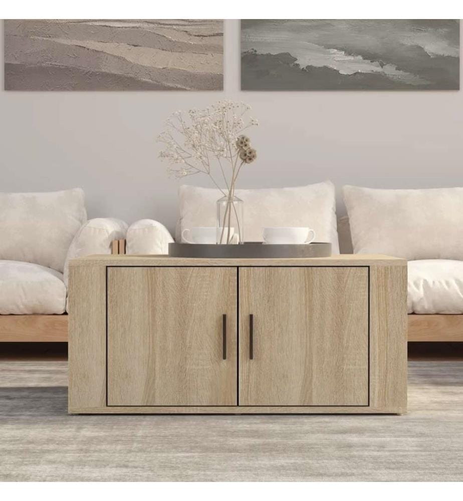 Couchtisch Sonoma-Eiche 80x50x36 cm Holzwerkstoff