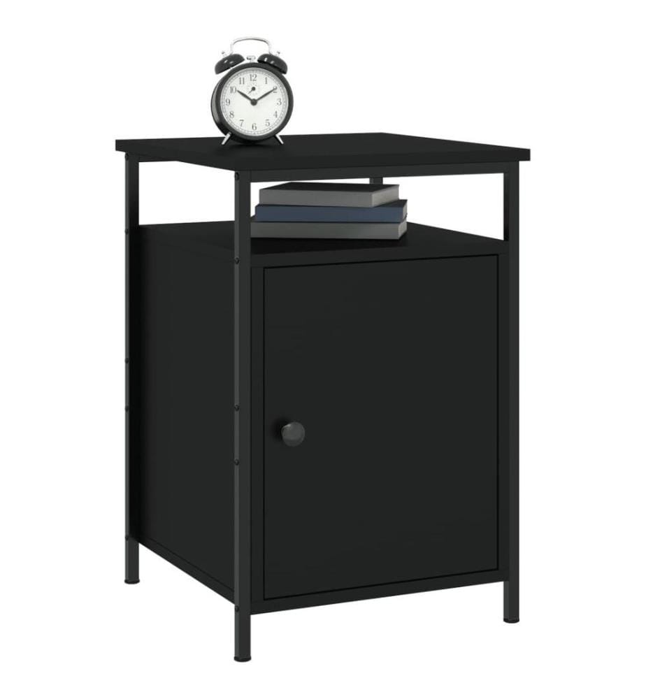 Nachttische 2 Stk. Schwarz 40x42x60 cm Holzwerkstoff