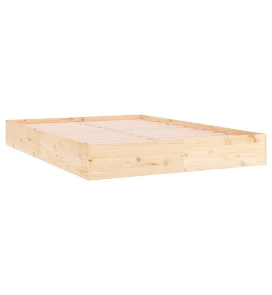Cadre de lit Bois massif 160x200 cm