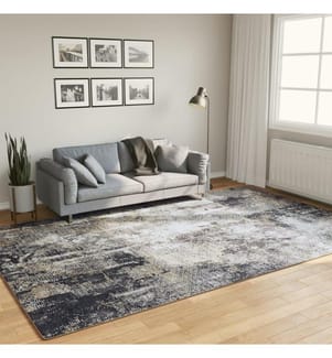Teppich Waschbar Mehrfarbig 190x300 cm Rutschfest