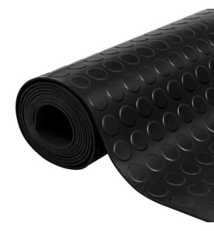 Bodenmatte Rutschfest Gummi 1,5x4 m 3 mm Punktmuster