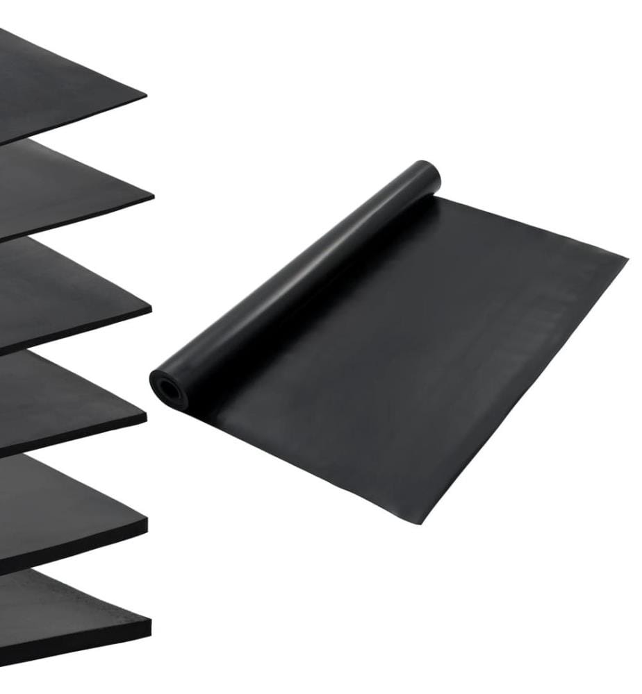 Bodenmatte Rutschfest Gummi 1,2x5 m 2 mm Glatt