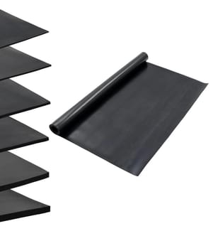 Bodenmatte Rutschfest Gummi 1,2x2 m 3 mm Glatt