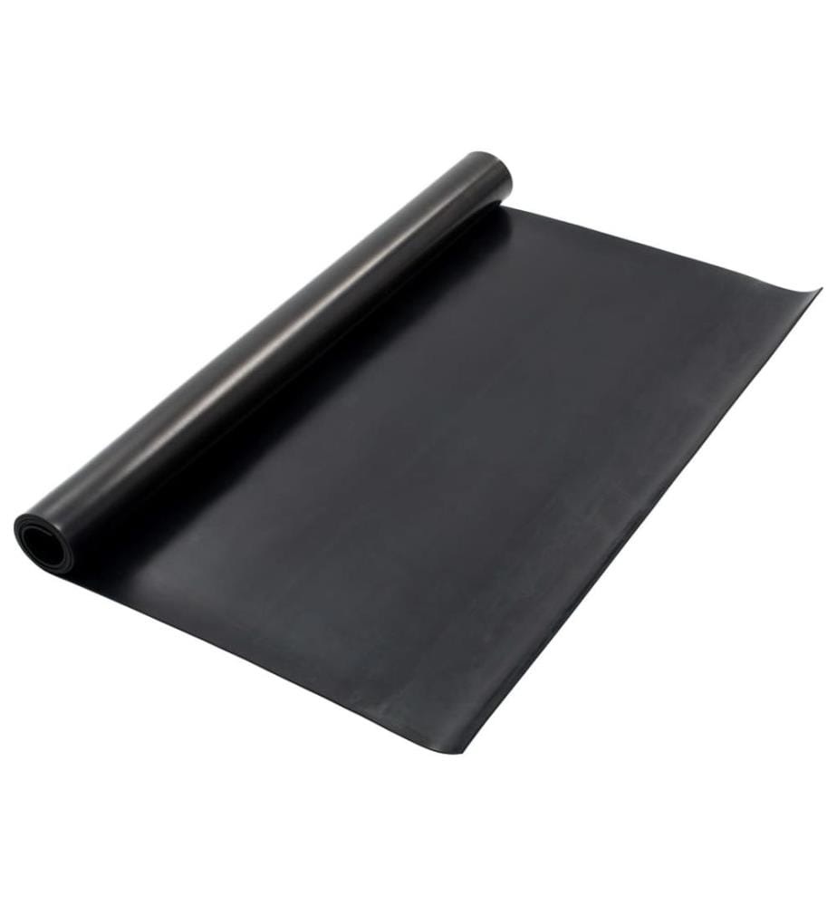 Bodenmatte Rutschfest Gummi 1,2x2 m 4 mm Glatt