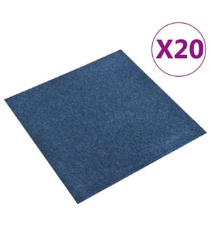 Teppichfliesen 20 Stk. 5 m² 50x50 cm Dunkelblau