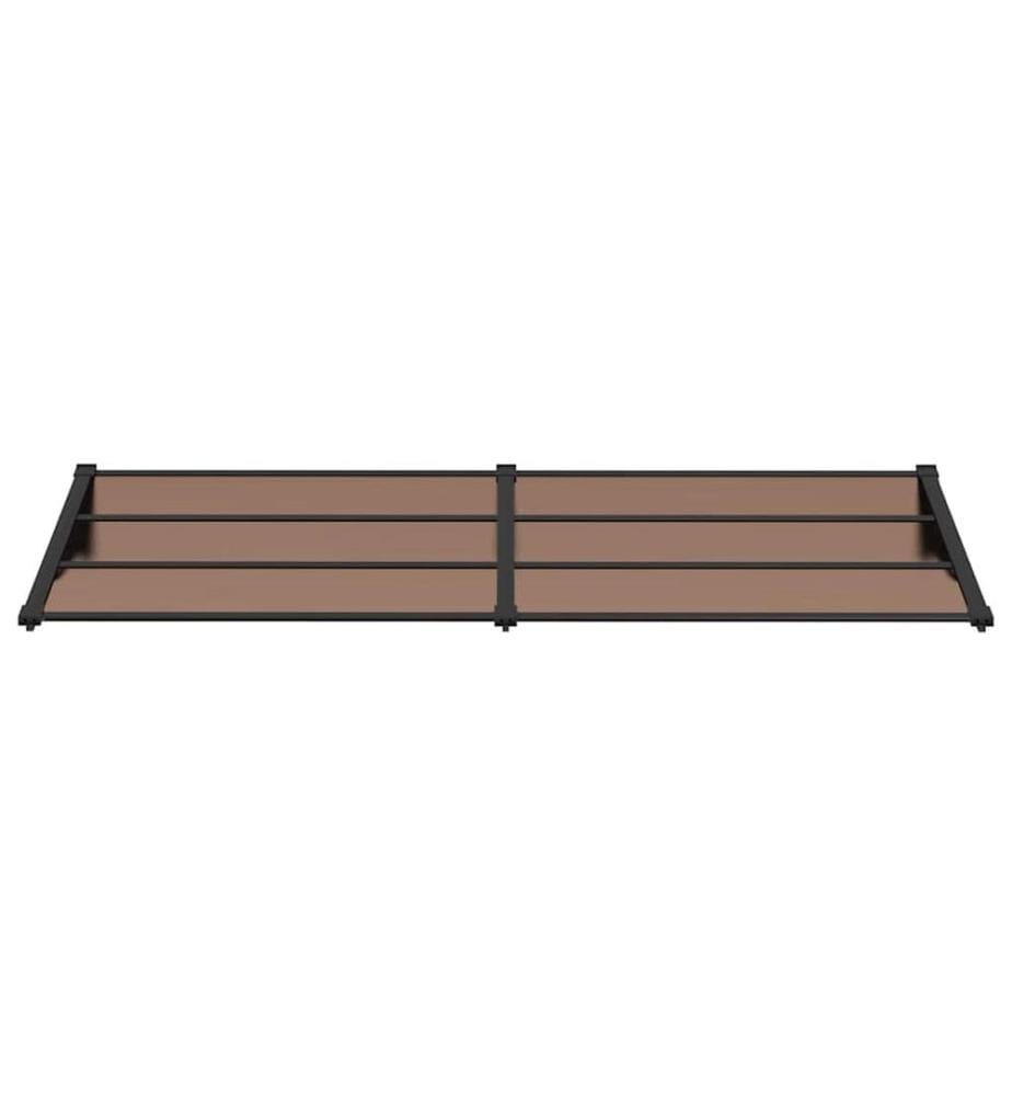 Türvordach Schwarz 239x90 cm Polycarbonat