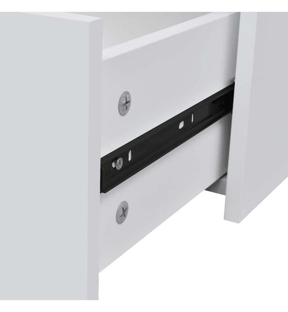 Kommode mit 4 Schubladen 60×30,5×71 cm Weiss