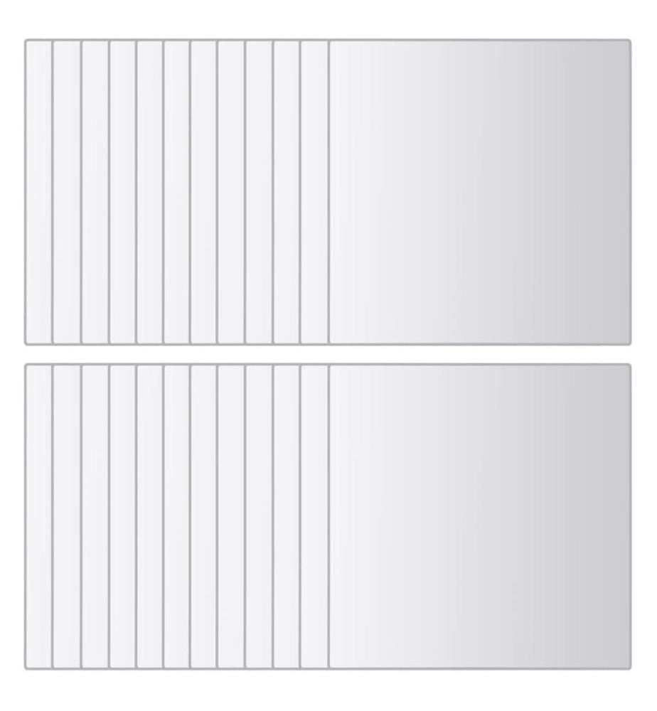 Carreau de miroir 24 pcs Carré Verre