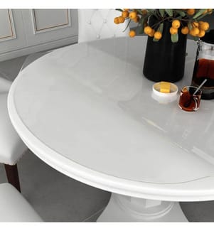 Protecteur de table transparent Ø 110 cm 1,6 mm PVC