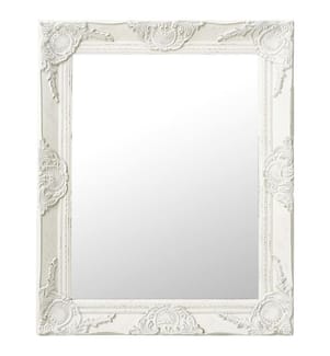 Miroir mural style baroque 50x60 cm Blanc
