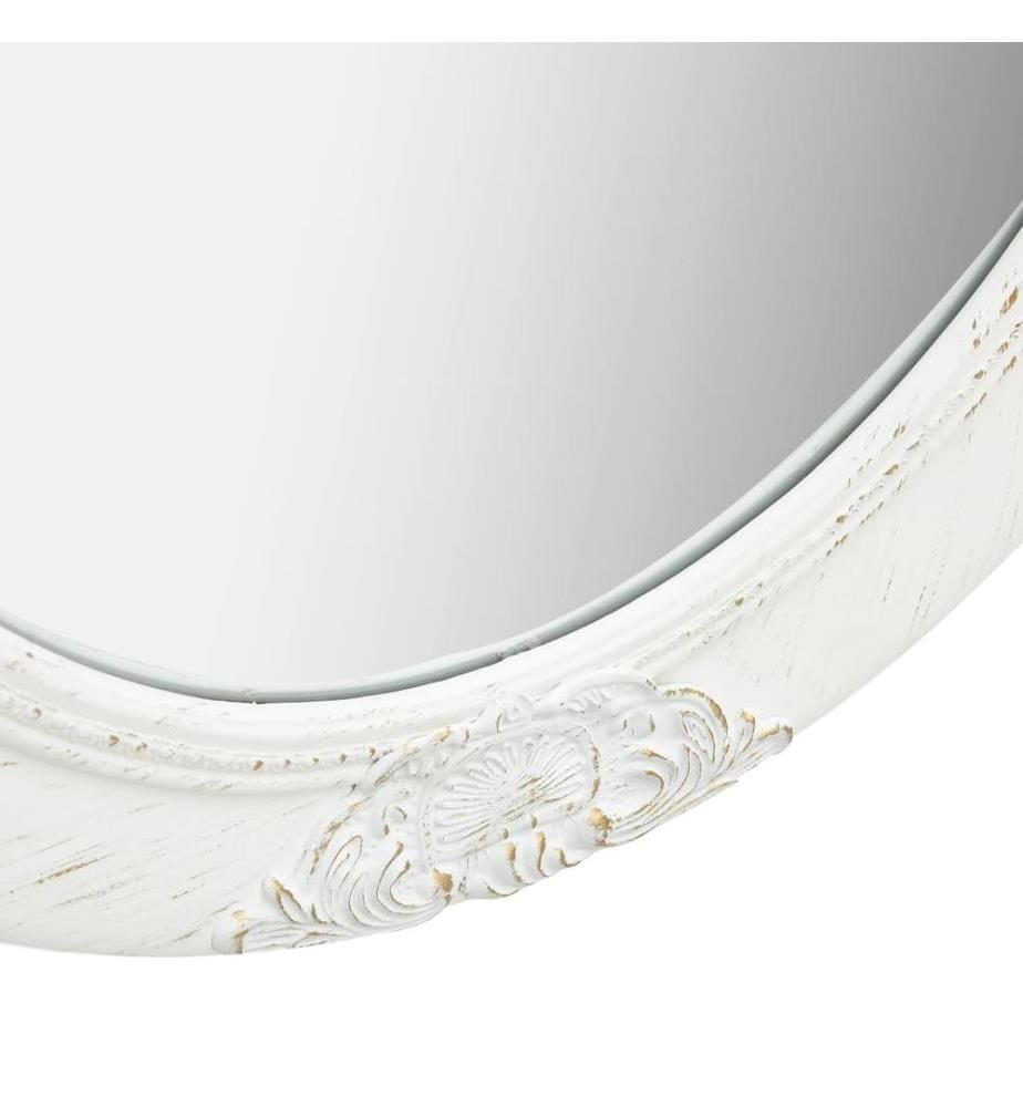 Miroir mural style baroque 50x60 cm Blanc