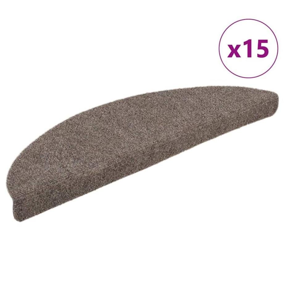 Stufenmatten Selbstklebend 15 Stk. 65x21x4 cm Beige Halbrund Gross