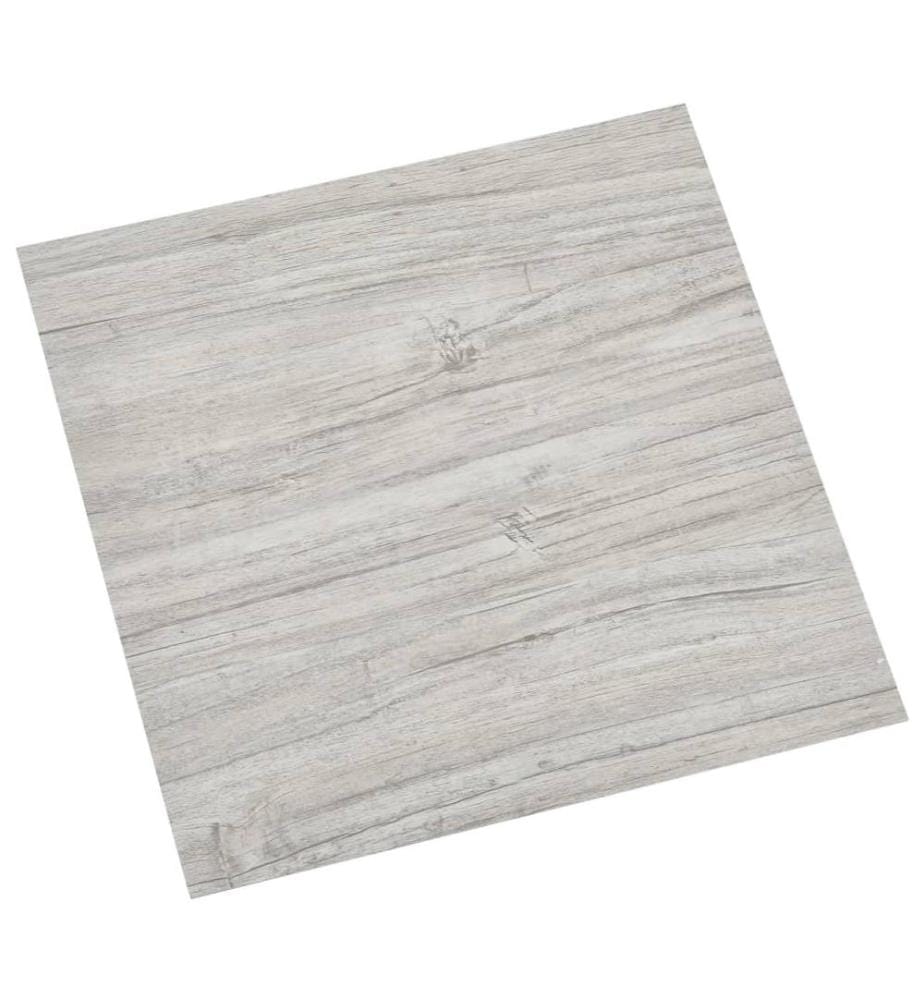 PVC-Fliesen Selbstklebend 55 Stk. 5,11 m² Hellgrau
