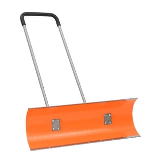 Schneeschieber mit Teleskopgriff Orange 96 cm Stahl