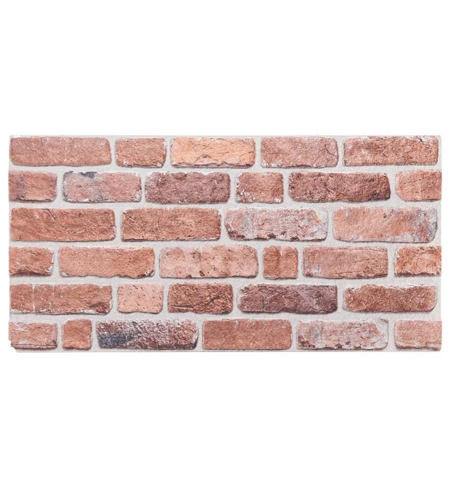 3D-Wandpaneele 10 Stk. Rot 100x50 cm EPS