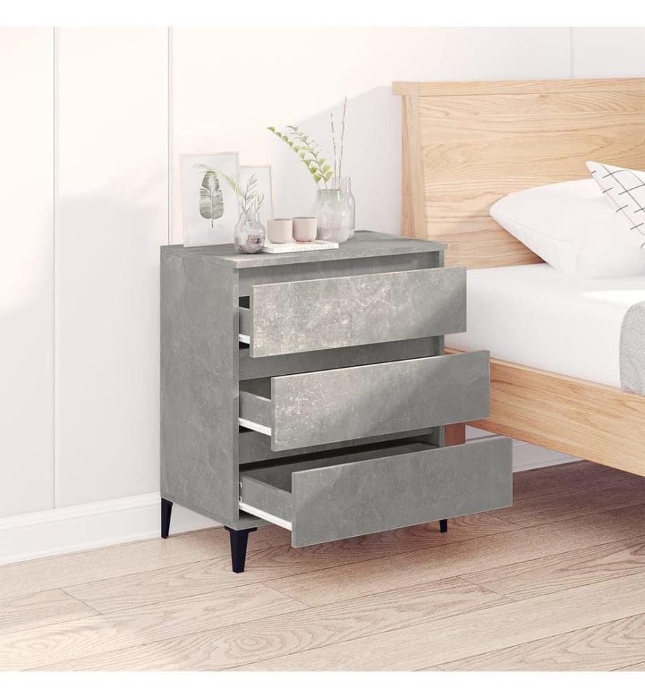 Sideboard Betongrau 60x35x70 cm Holzwerkstoff