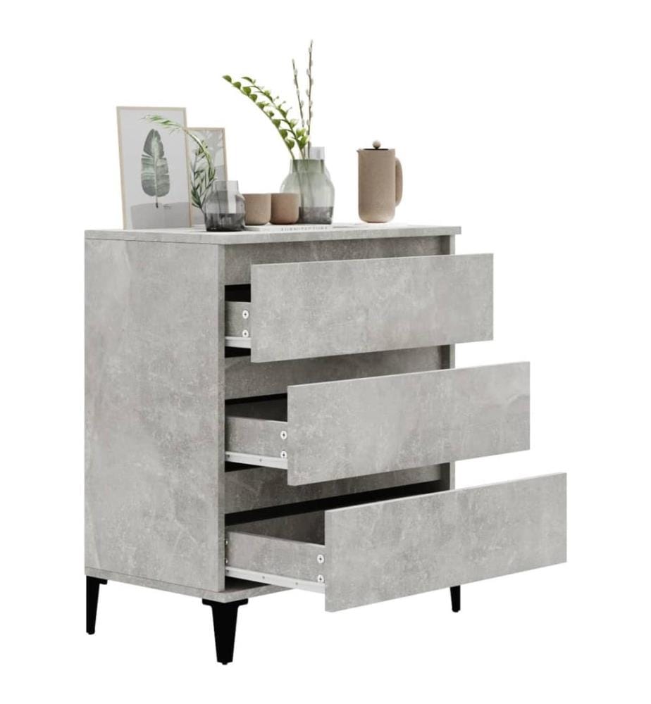 Sideboard Betongrau 60x35x70 cm Holzwerkstoff