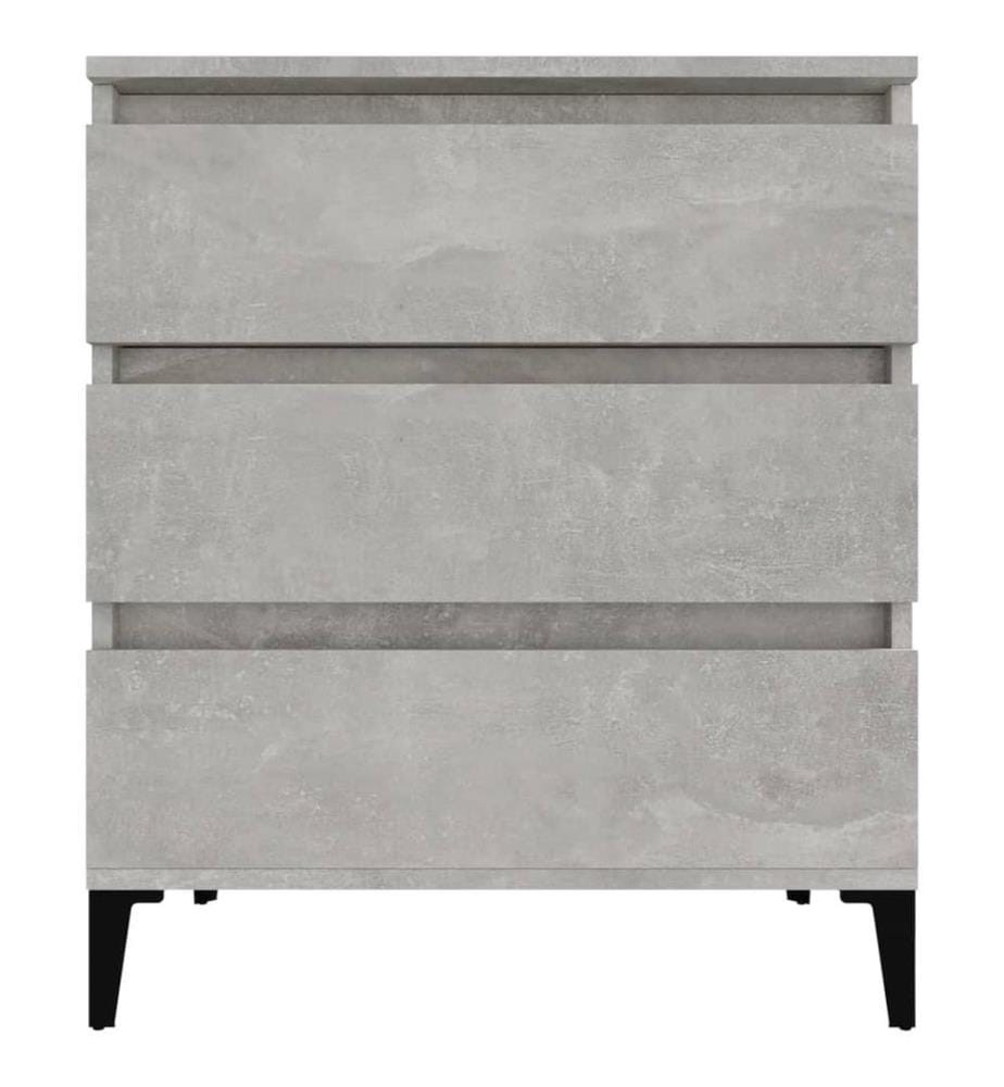 Sideboard Betongrau 60x35x70 cm Holzwerkstoff