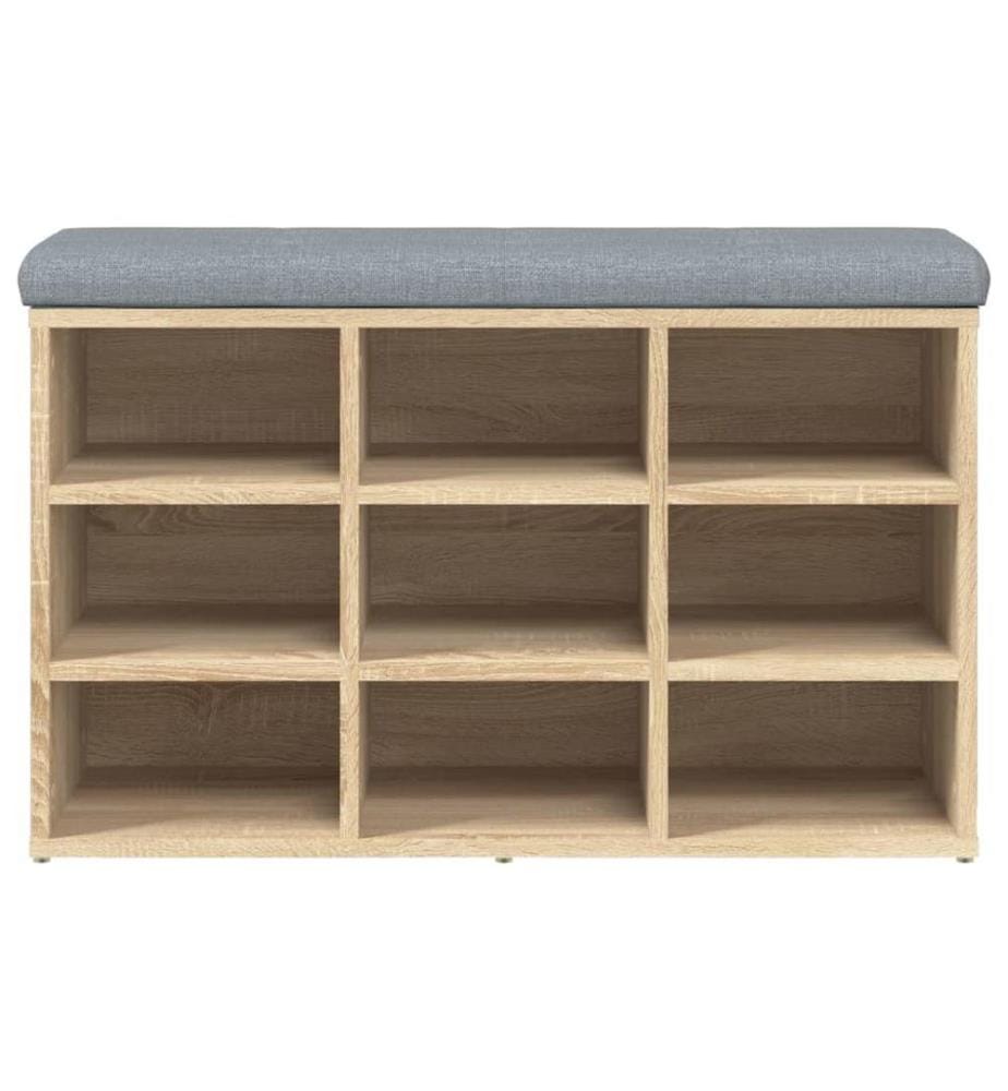 Schuhbank Sonoma-Eiche 82x32x50 cm Holzwerkstoff