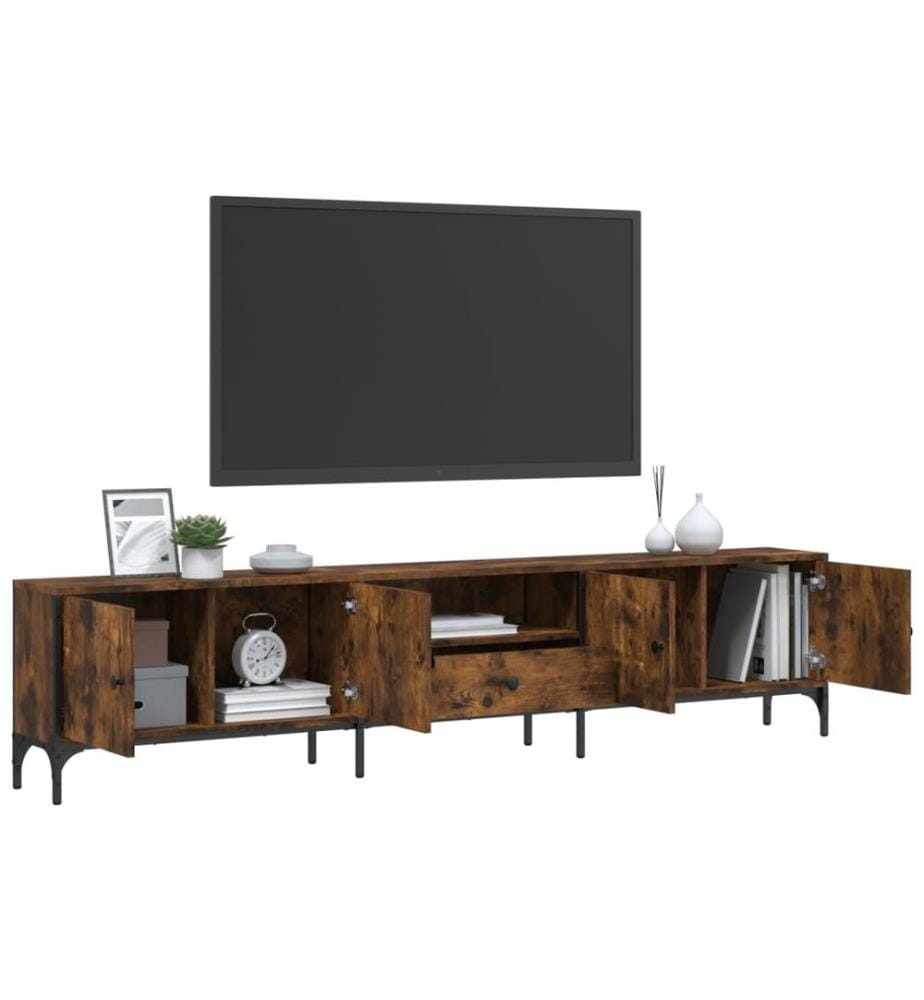 TV-Schrank mit Schublade Räuchereiche 200x25x44cm Holzwerkstoff