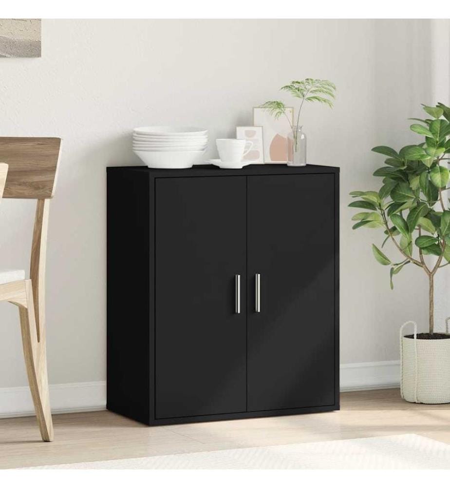 Sideboard Schwarz 79x38x80 cm Holzwerkstoff