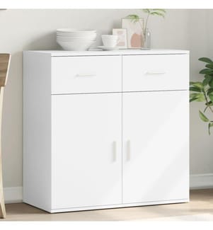 Sideboard Weiss 79x38x80 cm Holzwerkstoff