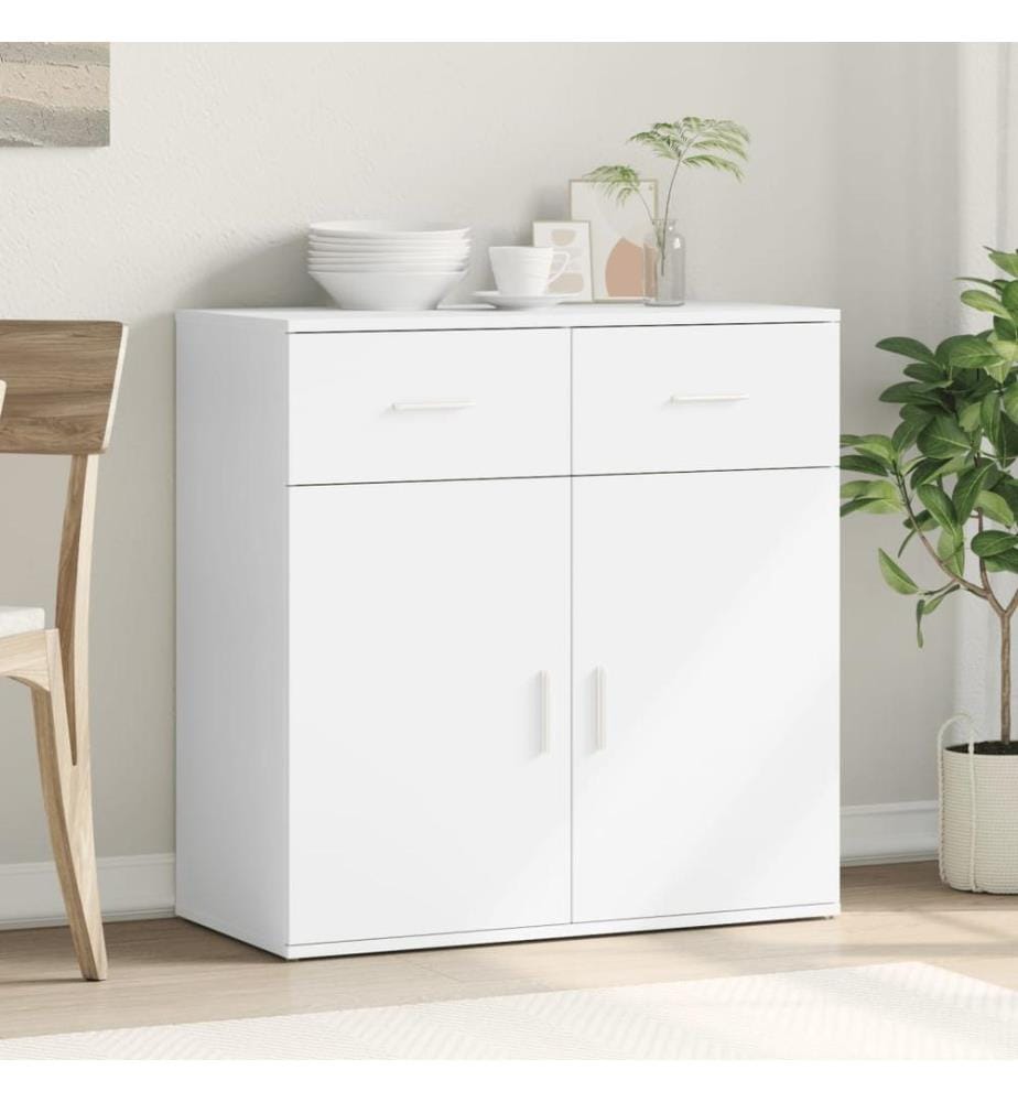 Sideboard Weiss 79x38x80 cm Holzwerkstoff