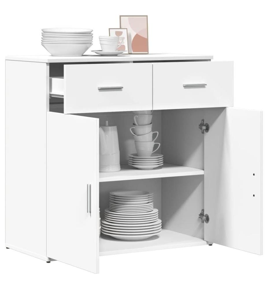 Sideboard Weiss 79x38x80 cm Holzwerkstoff