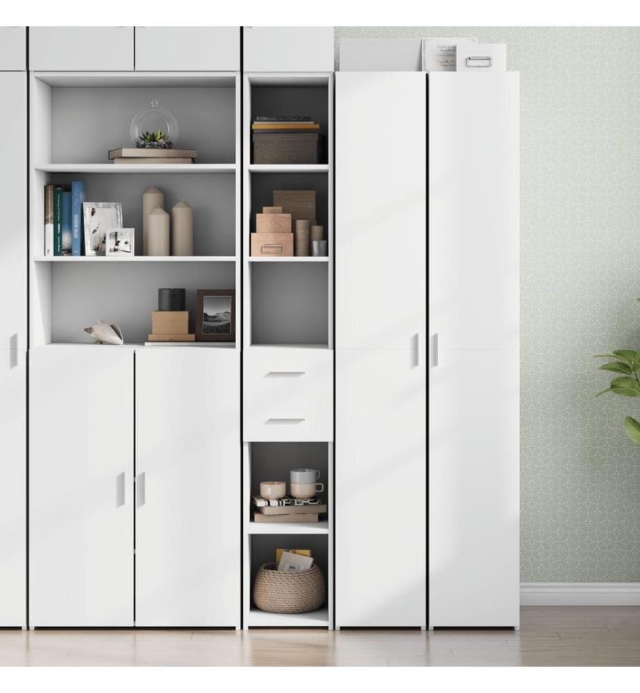Highboard Weiss 30x42,5x185 cm Holzwerkstoff