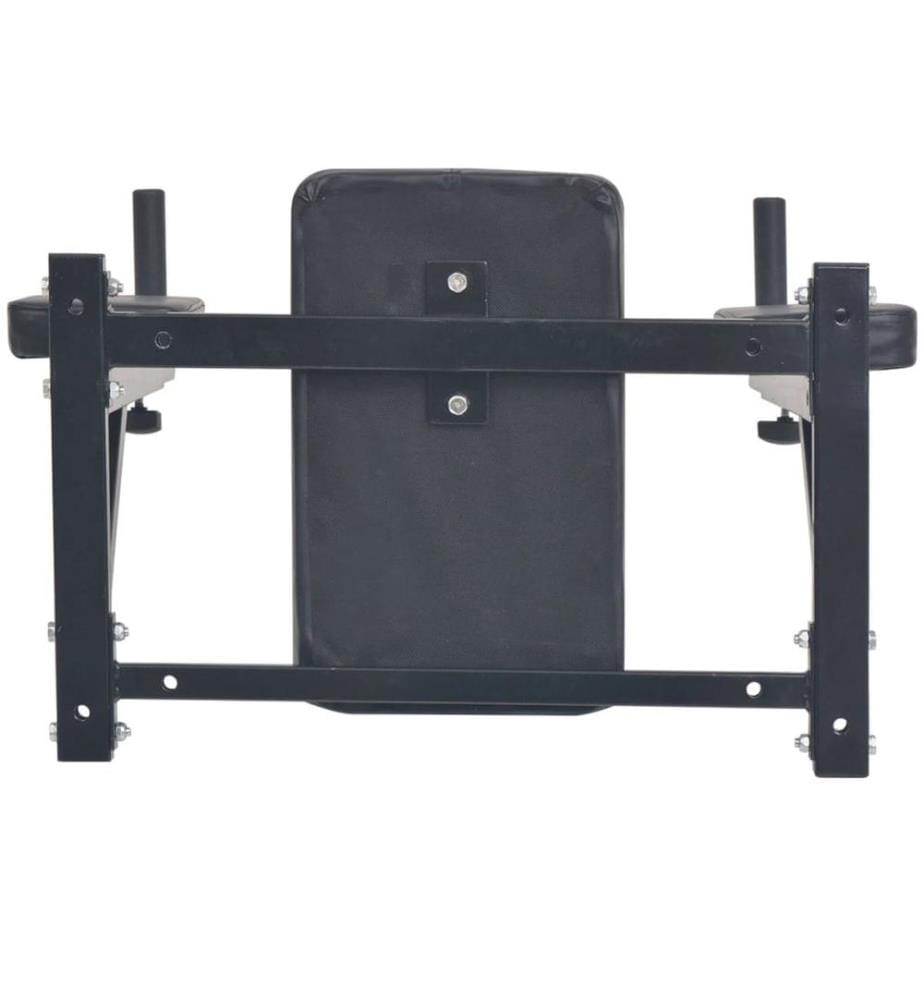 Fitness-Dipstation zur Wandmontage Schwarz