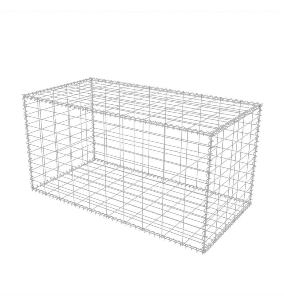 Panier de gabion Acier galvanisé 100x50x50 cm