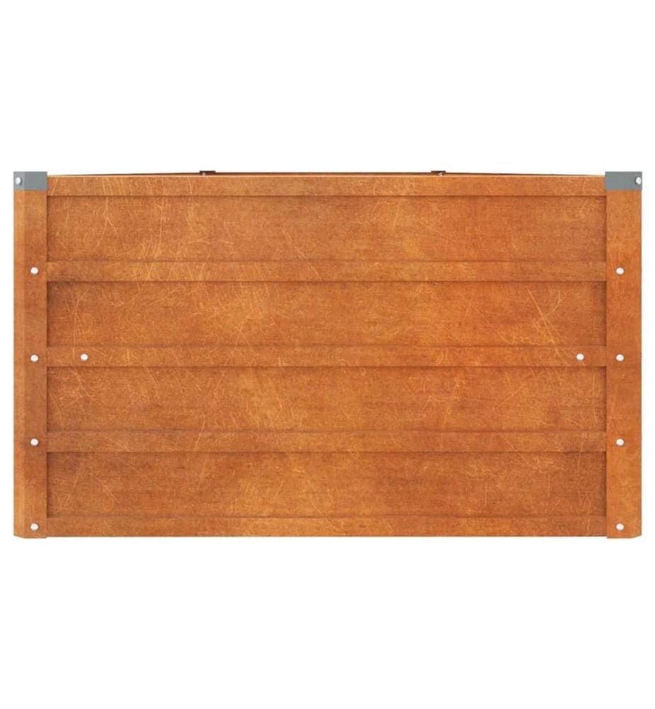 Hochbeet Rostig 400x80x45 cm Cortenstahl