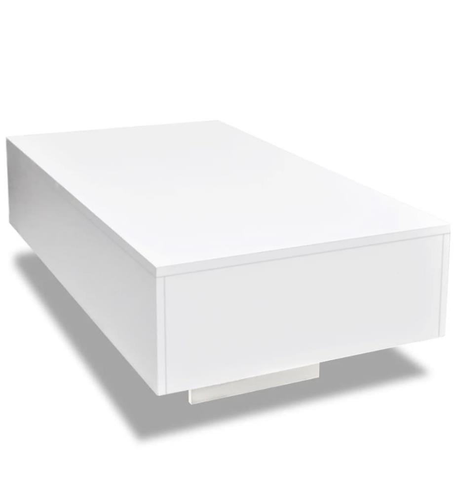 Table basse Haute brillance Blanche