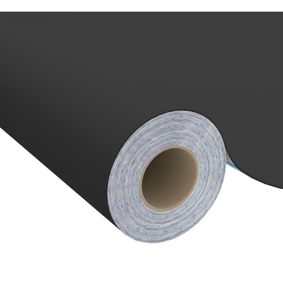 Möbelfolien Selbstklebend 2 Stk. Schwarz 500x90 cm PVC