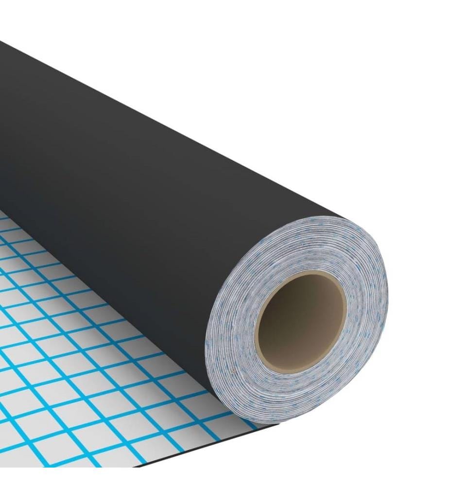 Möbelfolien Selbstklebend 2 Stk. Schwarz 500x90 cm PVC