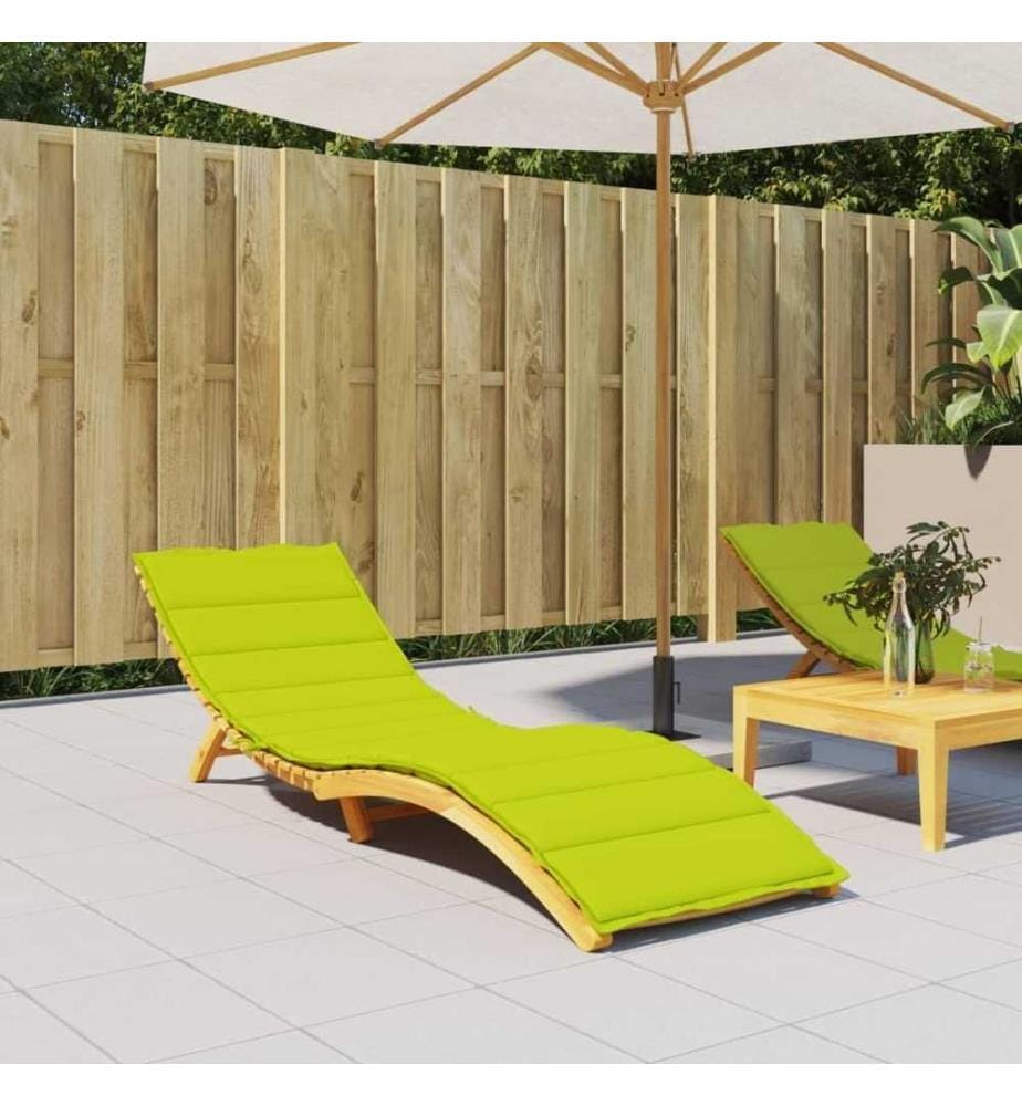 Sonnenliegen-Auflage Hellgrün 200x60x3 cm Oxford-Gewebe
