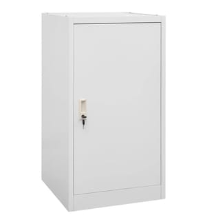 Sattelschrank Hellgrau 53x53x105 cm Stahl