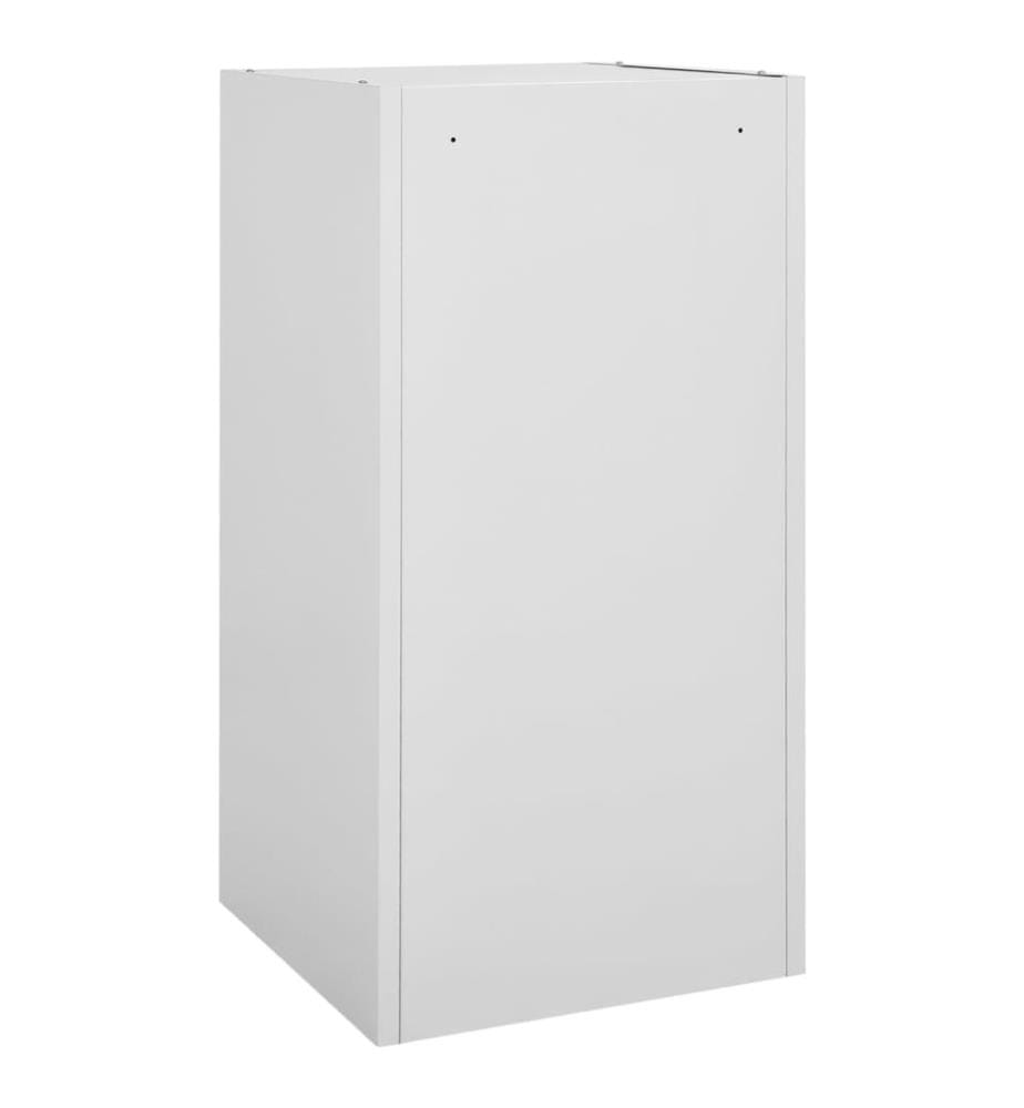 Sattelschrank Hellgrau 53x53x105 cm Stahl