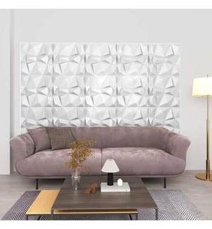 3D-Wandpaneele 12 Stk. 50x50 cm Diamant Grau 3 m²