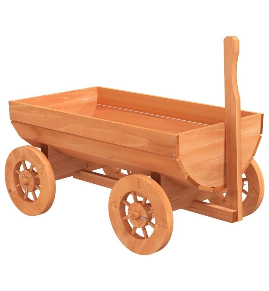 Chariot décoratif 70x43x54 cm bois massif de sapin