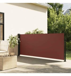 Seitenmarkise Ausziehbar Braun 140x500 cm