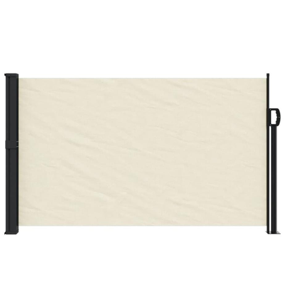 Auvent latéral rétractable crème 120x600 cm