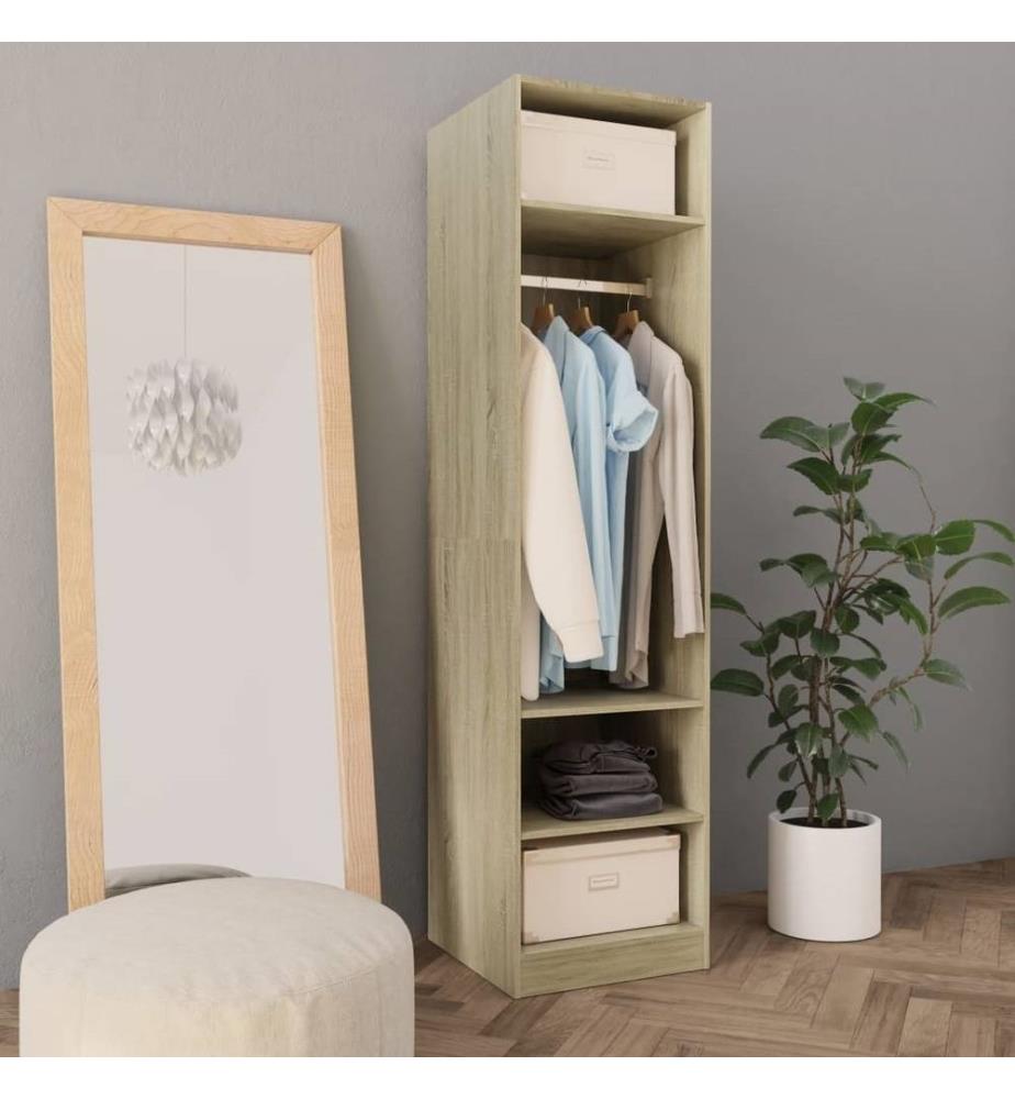 Kleiderschrank Sonoma-Eiche 50x50x200 cm Holzwerkstoff