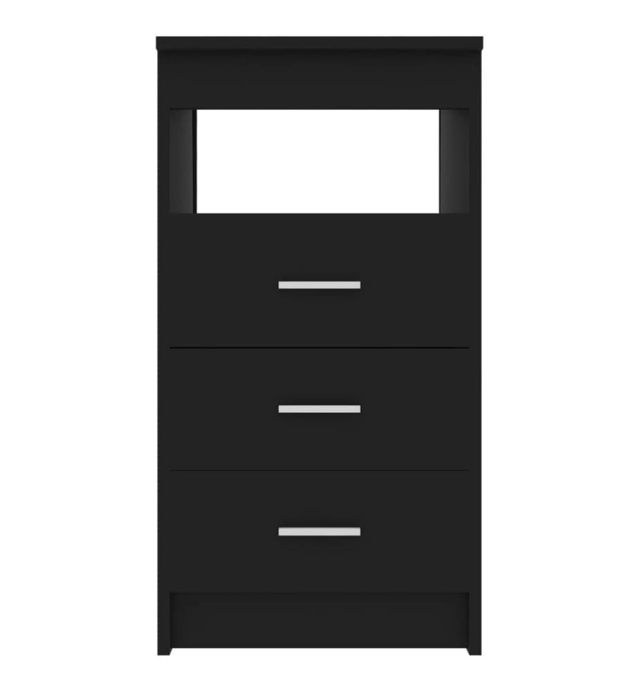 Sideboard mit Schubladen Schwarz 40x50x76 cm Holzwerkstoff