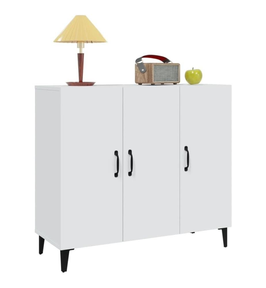 Sideboard Weiss 90x34x80 cm Holzwerkstoff