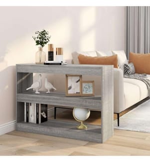 Bücherregal/Raumteiler Grau Sonoma 100×30×72 cm